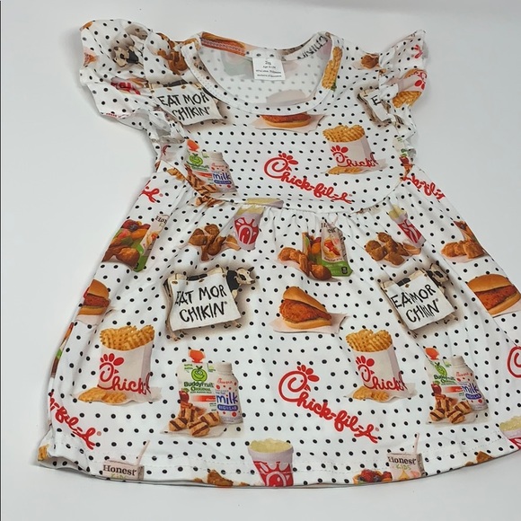 8/9 Chick fil a dress size boutique milk Silk - Picture 4 of 7